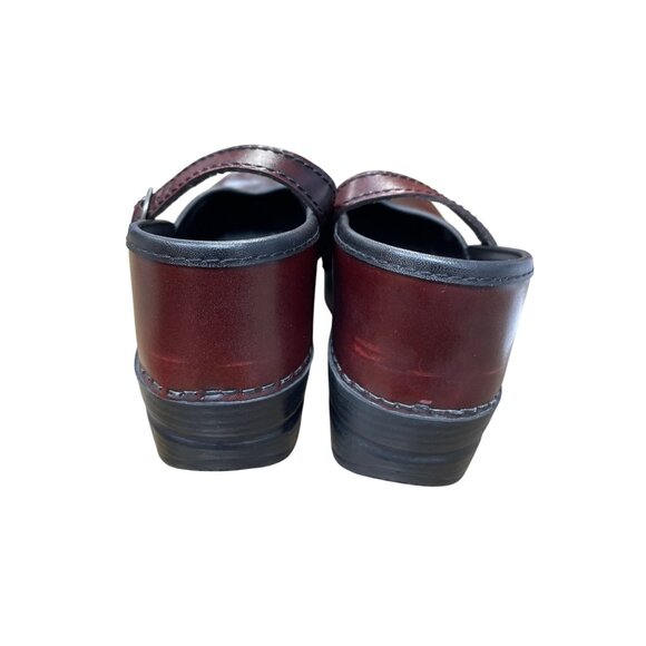 Dansko womans Burgundy Leather Mary Jane Clogs Nursing shoes Size 36/5.5-6 SKU 9 - Picture 13 of 16